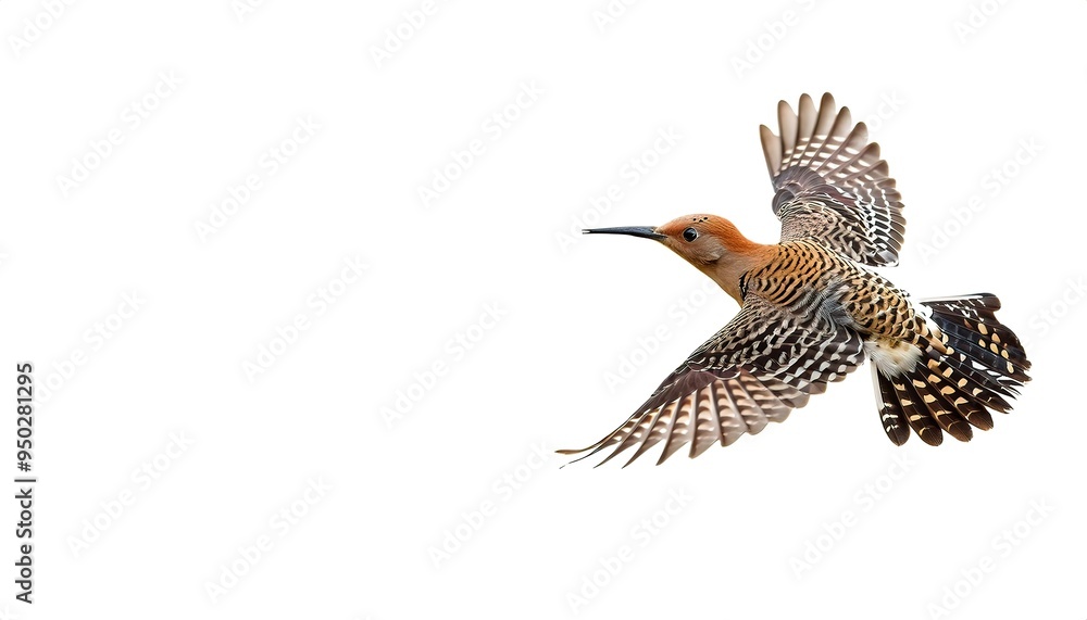 Wall mural northern flicker or common flicker - colaptes auratus - native to most of north america, parts of ce