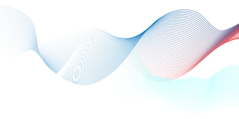 Vector white and blue digital wave modern carve blend stripe line flowing technology white line glowing element moving creative concept science technology crate for thin texture vector background.