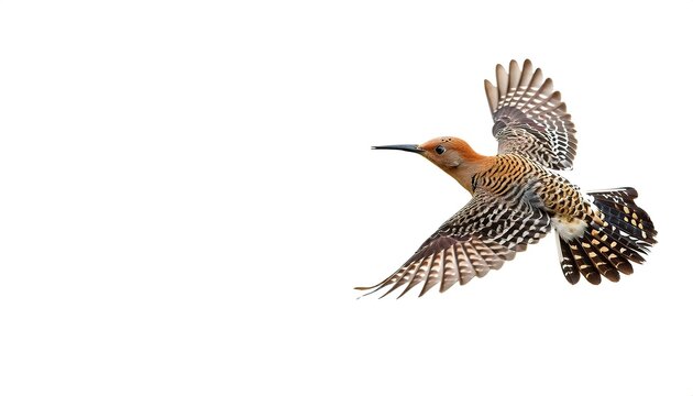 northern flicker or common flicker - Colaptes auratus - native to most of North America, parts of Central America, Cuba, and the Cayman Islands, and is one of the few woodpecker species that migrate