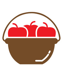 Autumn fall clip art design on plain white transparent isolated background for card, shirt, hoodie, sweatshirt, apparel, tag, mug, icon, poster or badge