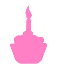 Birthday clip art design on plain white transparent isolated background for card, shirt, hoodie, sweatshirt, apparel, tag, mug, icon, poster or badge