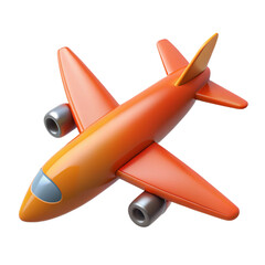 Fototapeta premium airplane isolated 3d cartoon style illustration