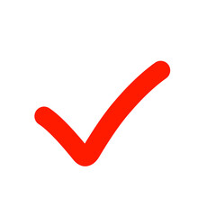 Vector Red Check Mark