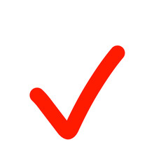 Vector Red Check Mark