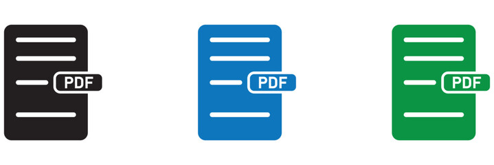 Document icon set vector. Paper sign and symbol. File Icon