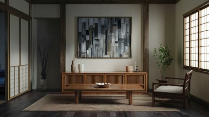 living room with fireplace