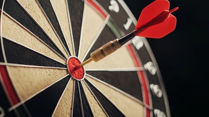 SEO plan represented as a dartboard, with optimization efforts striking the bull s eye for maximum impact