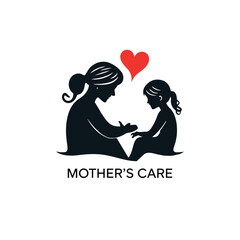  Mother care logo design inspiration with creative concept
