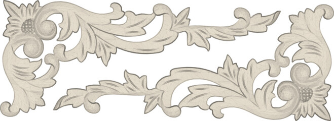 Vector sketch illustration of floral ornament design background pattern classic vintage ethnic traditional 