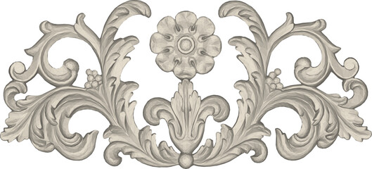 Vector sketch illustration of floral ornament design background pattern classic vintage ethnic traditional