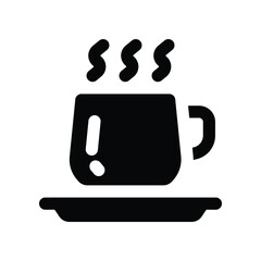 teacup icon. vector glyph icon for your website, mobile, presentation, and logo design.