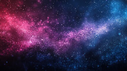 A colorful space nebula with a blend of pink, purple and blue hues.