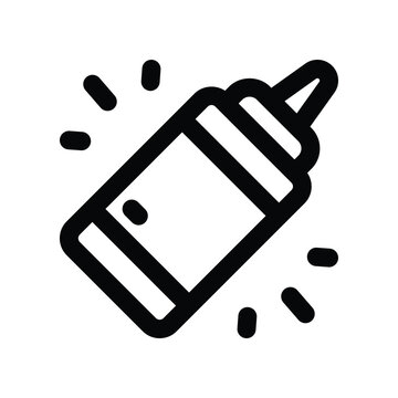 recommend clip art: ketchup icon. vector line icon for your website, mobile, presentation, and logo design.