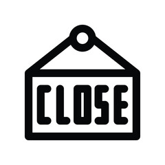 close icon. vector line icon for your website, mobile, presentation, and logo design.