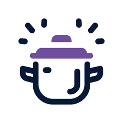 cooking pot icon. vector glyph icon for your website, mobile, presentation, and logo design.