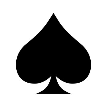 recommend clip art: Spades Icon for Card suit, Clover vector, Card icons, Casino Poker and gambling graphic elements, Outline icon, Black, Vector stock (Editable)