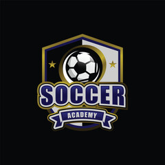 Soccer club academy sport logo design