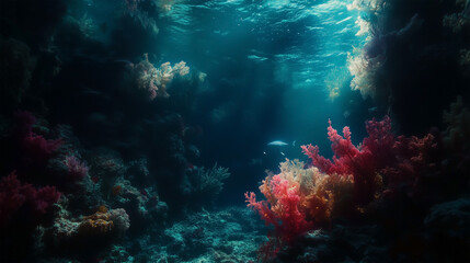 Naklejka premium Underwater Coral Wonderland