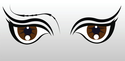 set of vector eye, evil, different types of eye designs, set of eye