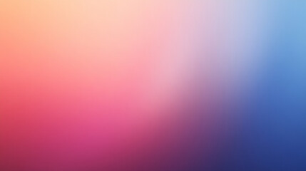 Fototapeta premium horizontal gradient background with a soft, blurred effect. The image transitions smoothly from shades of pink and purple to blue, creating a calming and serene atmosphere