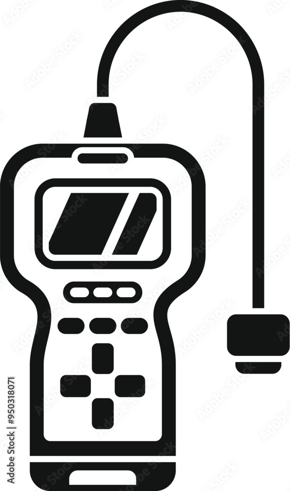 Poster car diagnostic tool is displaying an engine trouble code, indicating a potential issue with a vehicl