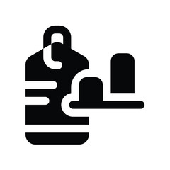 Obraz premium tag analysis icon. vector glyph icon for your website, mobile, presentation, and logo design.