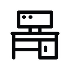 workplace icon. vector line icon for your website, mobile, presentation, and logo design.