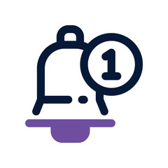 notification icon. vector dual tone icon for your website, mobile, presentation, and logo design.