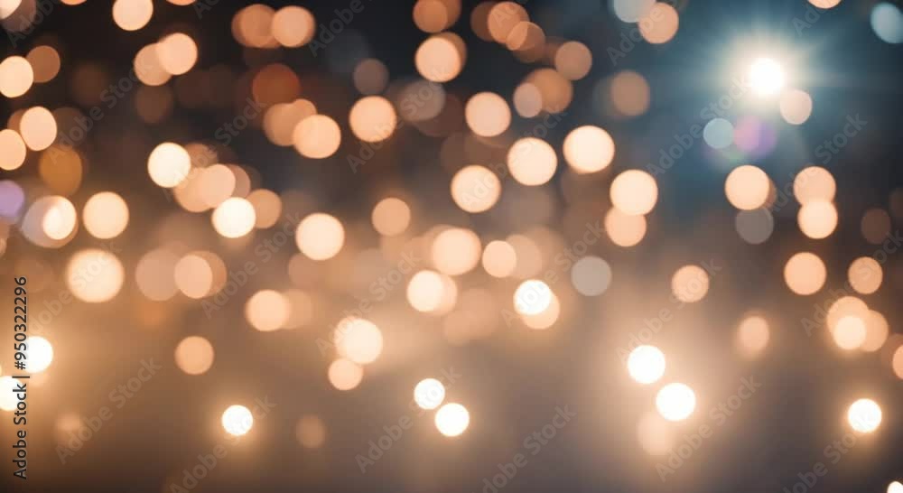 Poster blurred bokeh abstract light rays 4k animation