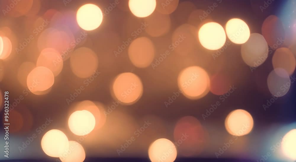 Poster abstract bokeh light rays 4k animation