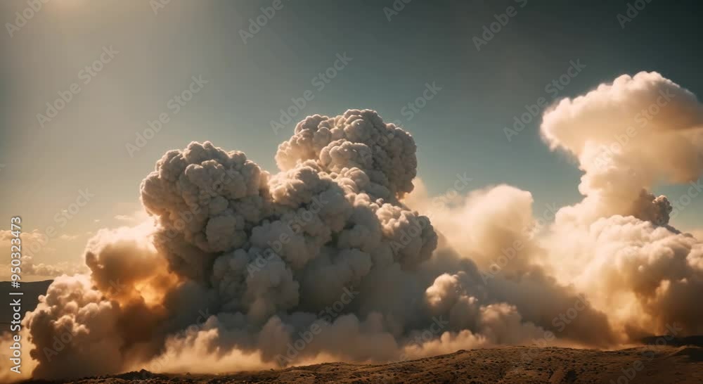 Poster exploison animated video of an explosion 4k animation
