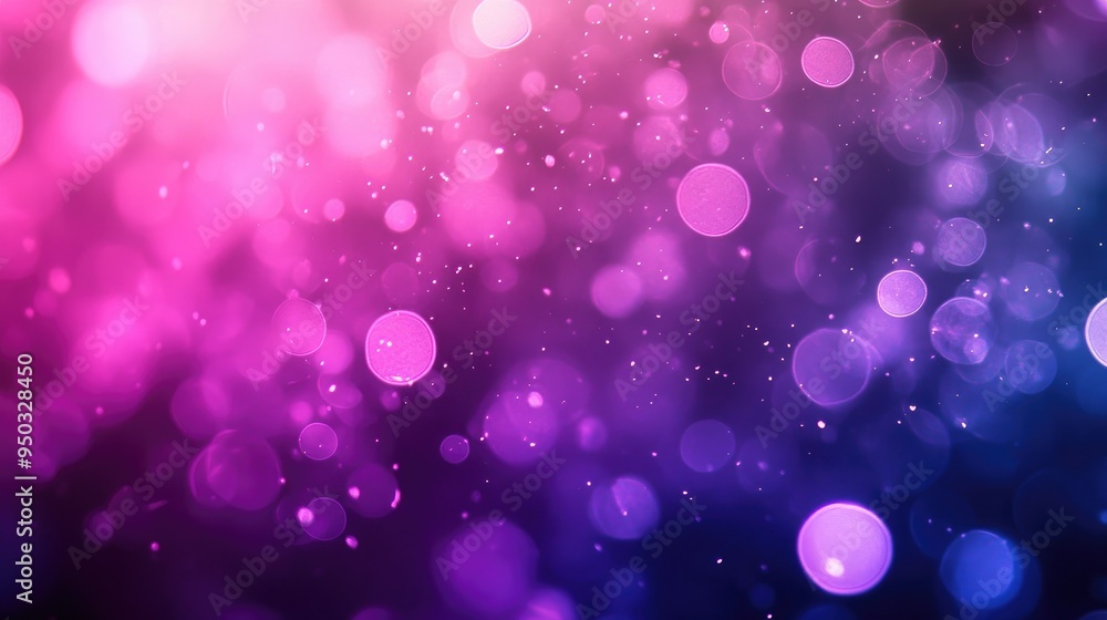 Poster abstract bokeh blur with pink and purple hues, creating a fun and playful background