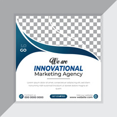 Digital marketing agency and corporate social media post template