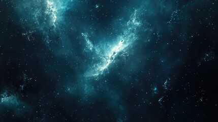 Whispers of the Void: Soft, illuminated cosmic dust in a dark space, evoking a sense of mystery and infinite depth.