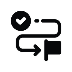 business plan icon. vector glyph icon for your website, mobile, presentation, and logo design.