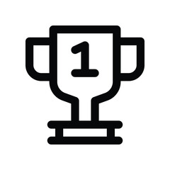 winner icon. vector line icon for your website, mobile, presentation, and logo design.