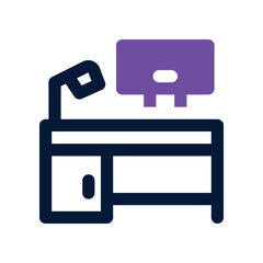 workspace icon. vector dual tone icon for your website, mobile, presentation, and logo design.