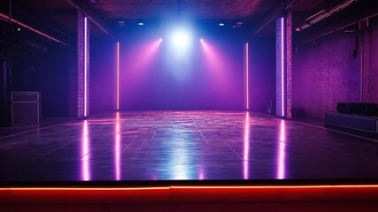 night light music abstract disco blue party background footage