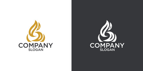 letter s abstract monogram logo vector design