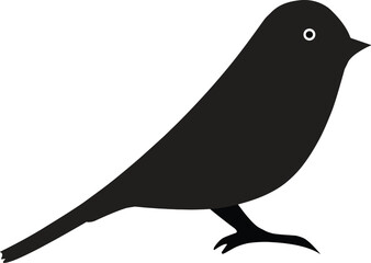 Bird silhouette vector image best for logo design.