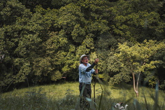 Man Enjoying in Costa Rican Forest