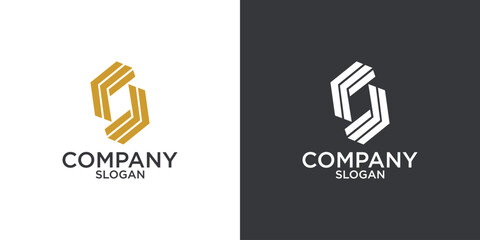 letter s abstract monogram logo vector design
