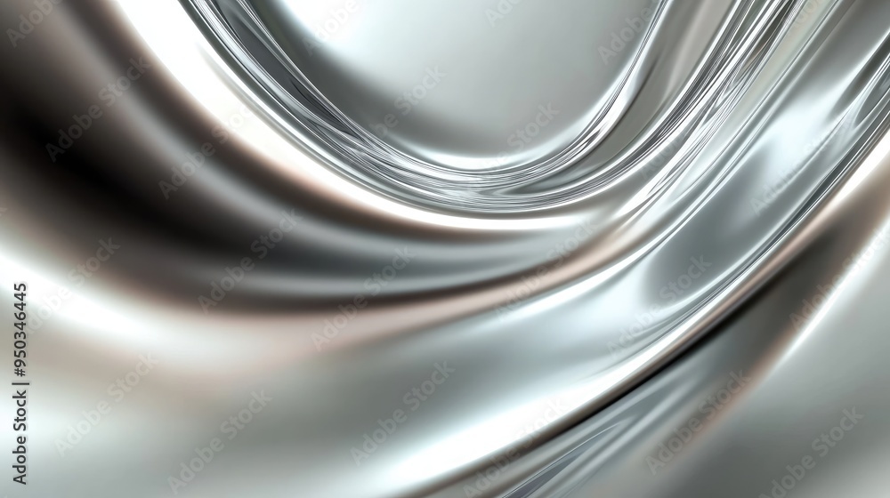 Poster smooth silver gradient background with a cool metallic finish, creating a sleek and futuristic feel