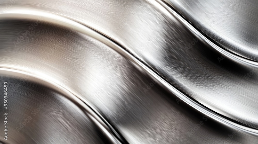 Poster smooth silver gradient background with a cool metallic finish, creating a sleek and futuristic feel