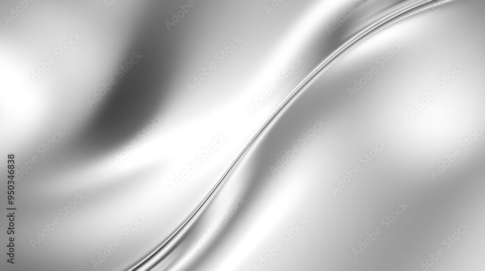 Poster smooth silver gradient background with a soft, metallic glow, creating a stylish and modern aestheti