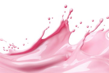 PNG Vibrant pink liquid splash art