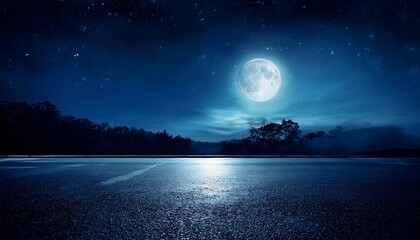 dark night in the moonlight, AI generated