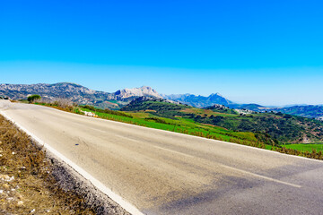 Road in Torcal de Antequera, Spain