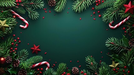 Christmas tree decorated with holiday elements