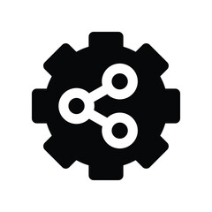 setting icon. vector glyph icon for your website, mobile, presentation, and logo design.